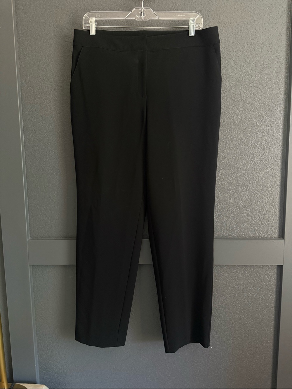 ST. JOHN CAVIAR • Black Women's Trousers pants high rise size 12